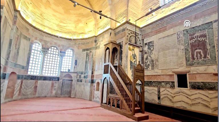 Kiliseden camiye çevrilen Kariye Camii ibadete açıldı 4